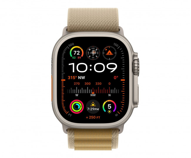 Apple Watch Ultra 2 GPS + Cellular 49mm Natural Titan. Case w. Tan Alpine Loop - Medium (MX4F3) б/у